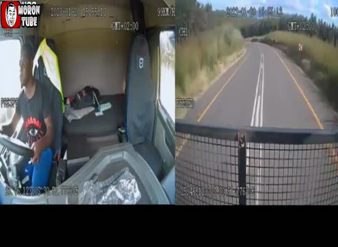 Video :Without wearing a seatbelt, he loses his brakes in the highlands! (Caution - startling)
